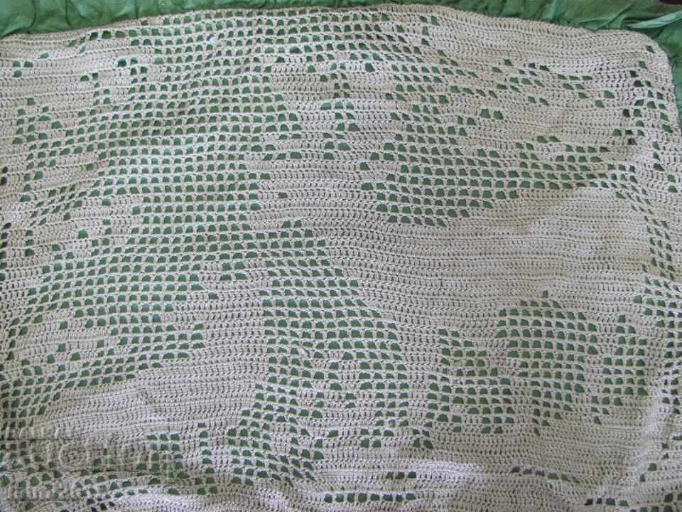 Vintage Hand Knitted Pillow Silk Threads with price 14.00 BGN | € 7.16 Vintage Hand Knitted Pillow Silk Threads with price 14.00 BGN | € 7.16