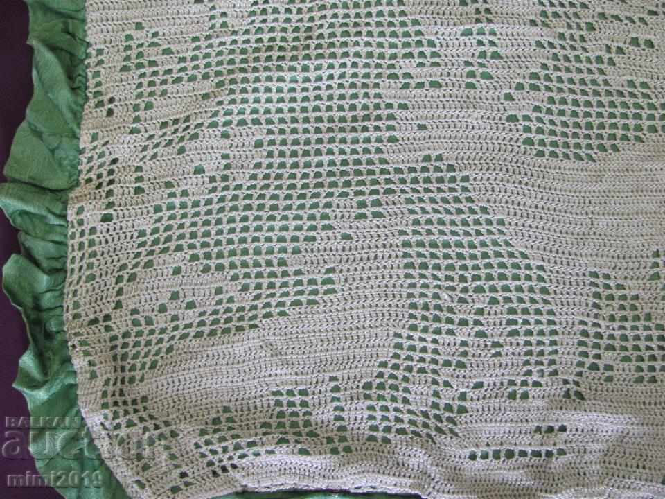 Delivery of Vintage Hand Knitted Pillow Silk Threads Delivery of Vintage Hand Knitted Pillow Silk Threads