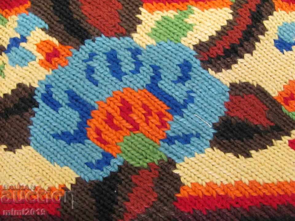 19th Century Hand Embroidered Pillow Woolen Threads - 5 19th Century Hand Embroidered Pillow Woolen Threads - 5