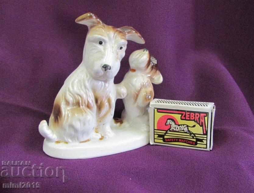 40's Porcelain Figure Dogs Germany - 6 40's Porcelain Figure Dogs Germany - 6