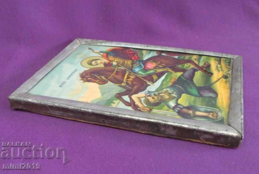 19th century Icon of St. Dimitar Lithography with price 250.00 BGN | € 127.82 19th century Icon of St. Dimitar Lithography with price 250.00 BGN | € 127.82