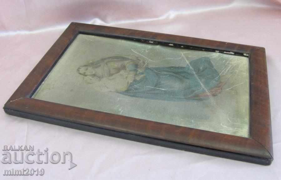 Delivery of 19th century Painting on the canvas of the Madonna