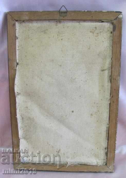 19th century Painting on the canvas of the Madonna - 5