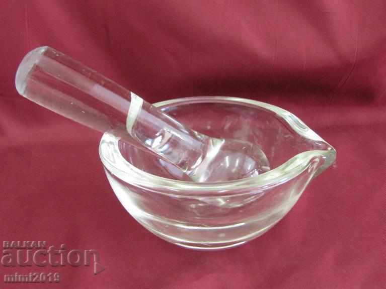 Παράδοση Ιατρικό κονίαμα κρυστάλλινου γυαλιού Παράδοση Ιατρικό κονίαμα κρυστάλλινου γυαλιού