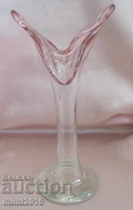 Art Nouveau Secession Crystal Vase - 7