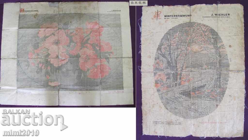 30 Schemes for Tapestries 2 pcs. D.R.G.M. J.WIEHLER