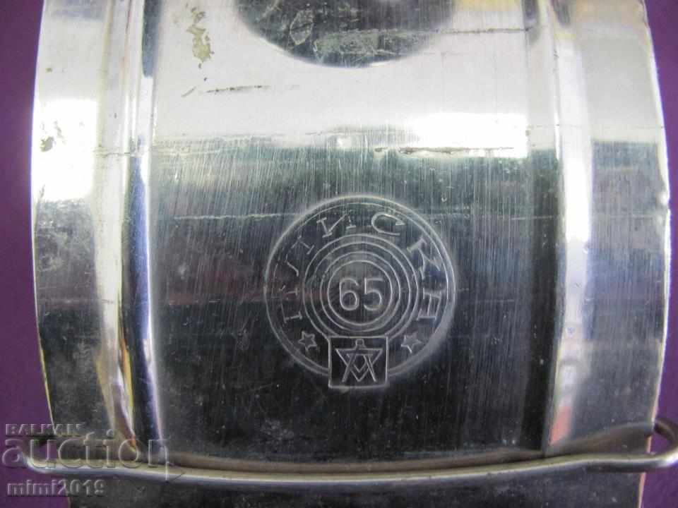 Антикварна Метална Мастилница за Мастило Масонски Символ с цена 30.00 лв. | € 15.34 Антикварна Метална Мастилница за Мастило Масонски Символ с цена 30.00 лв. | € 15.34