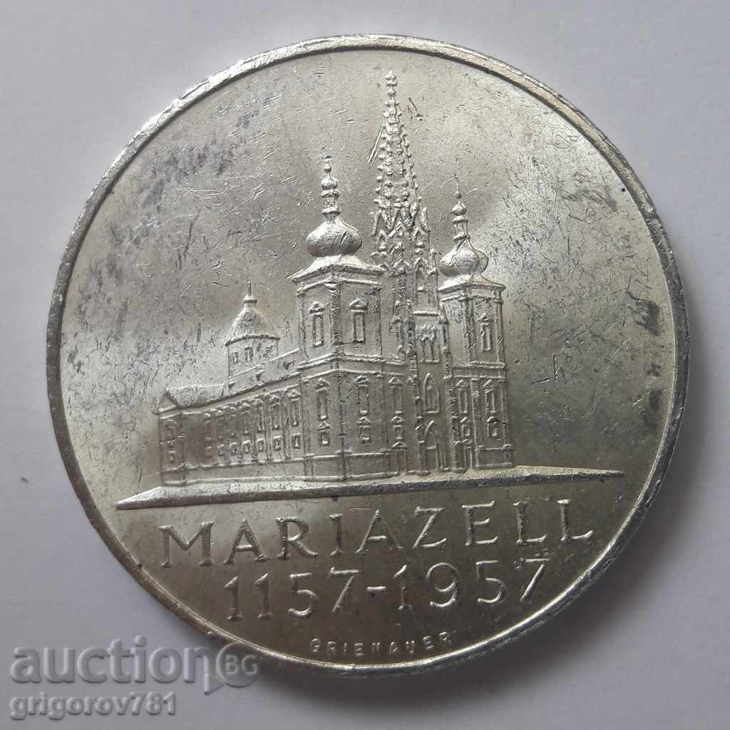 25 шилинга сребро Австрия 1957 - сребърна монета