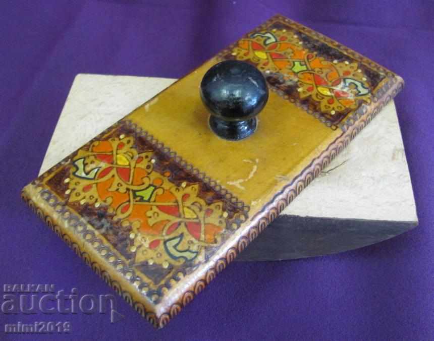 19th century Ink pad - wood - 5 19th century Ink pad - wood - 5