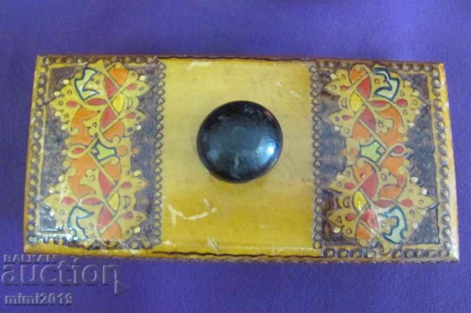 19th century Ink pad - wood - 7 19th century Ink pad - wood - 7