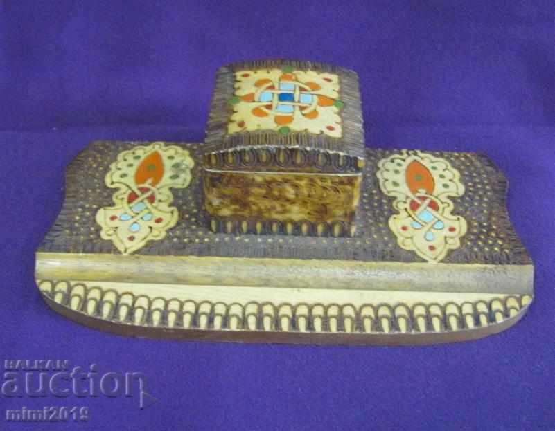 19th Century Wooden Writing Set - 5 19th Century Wooden Writing Set - 5