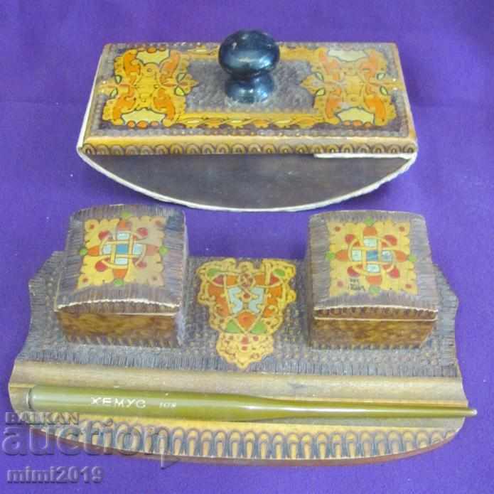 19th Century Wooden Writing Set with price 40.00 BGN | € 20.45 19th Century Wooden Writing Set with price 40.00 BGN | € 20.45