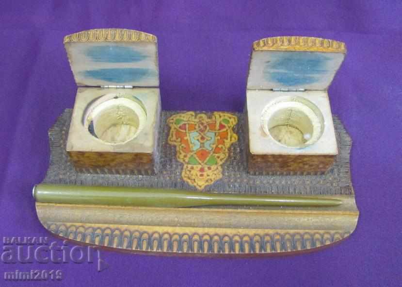 19th Century Wooden Writing Set - 5 19th Century Wooden Writing Set - 5