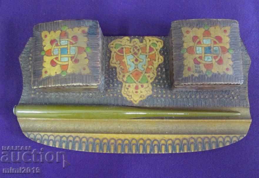 19th Century Wooden Writing Set - 6 19th Century Wooden Writing Set - 6