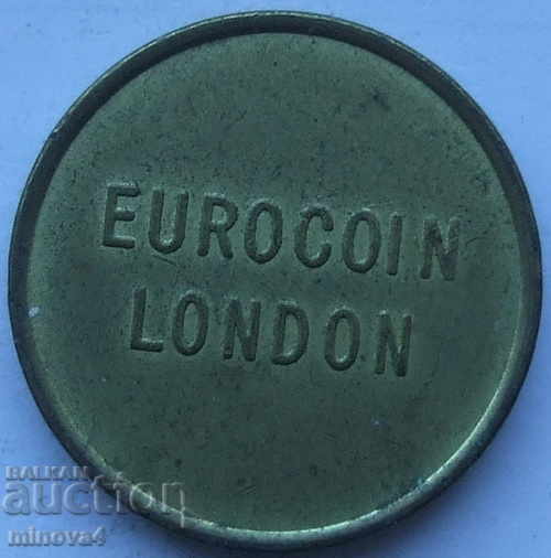 Vending machine token - England