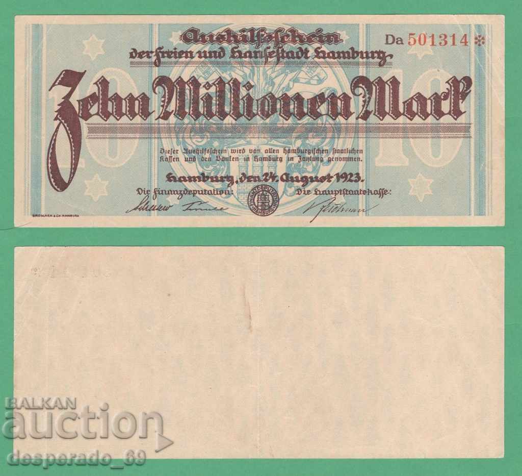 (Hamburg) 10 million marks 1923. • "¯)