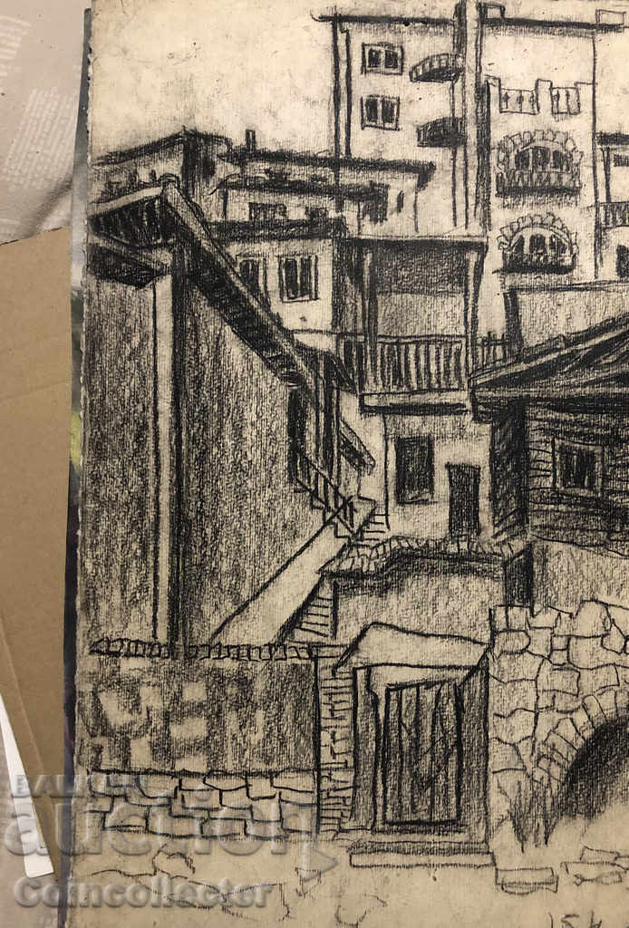 An old work with charcoal 1968 - 5 An old work with charcoal 1968 - 5