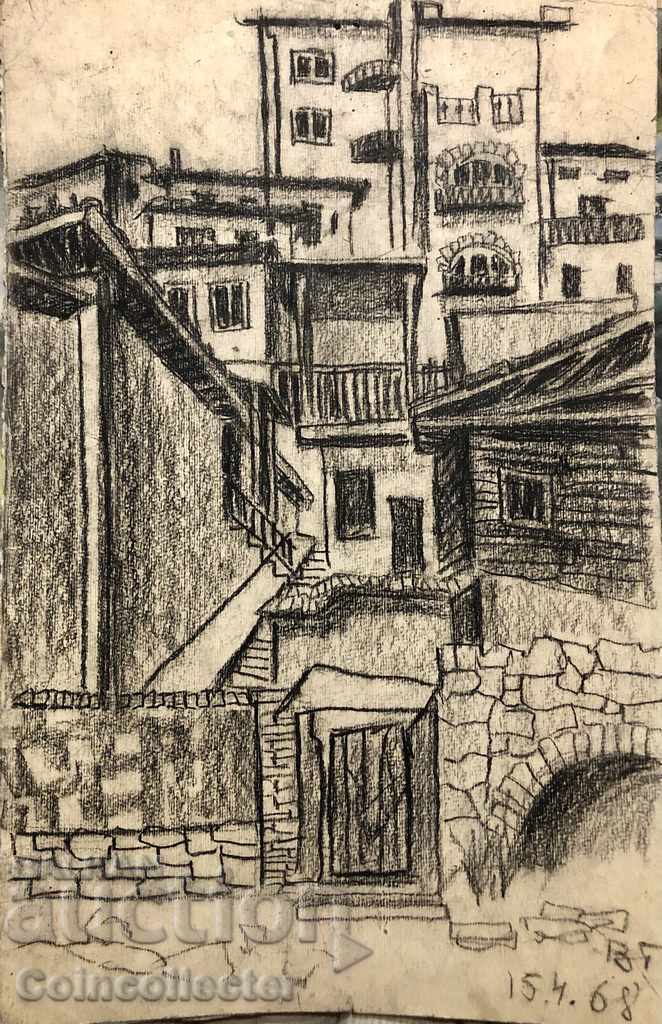 An old work with charcoal 1968