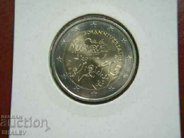 Delivery of 2 euro 2011 France "30 years mussique" /France/ - (2 euro) Delivery of 2 euro 2011 France "30 years mussique" /France/ - (2 euro)