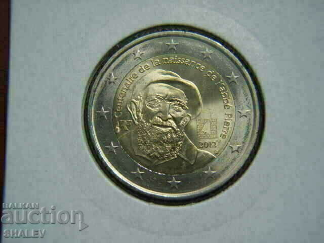 Auction 2 euro 2012 France "Abat Pierre" /France/ - Unc (2 euro) Auction 2 euro 2012 France "Abat Pierre" /France/ - Unc (2 euro)