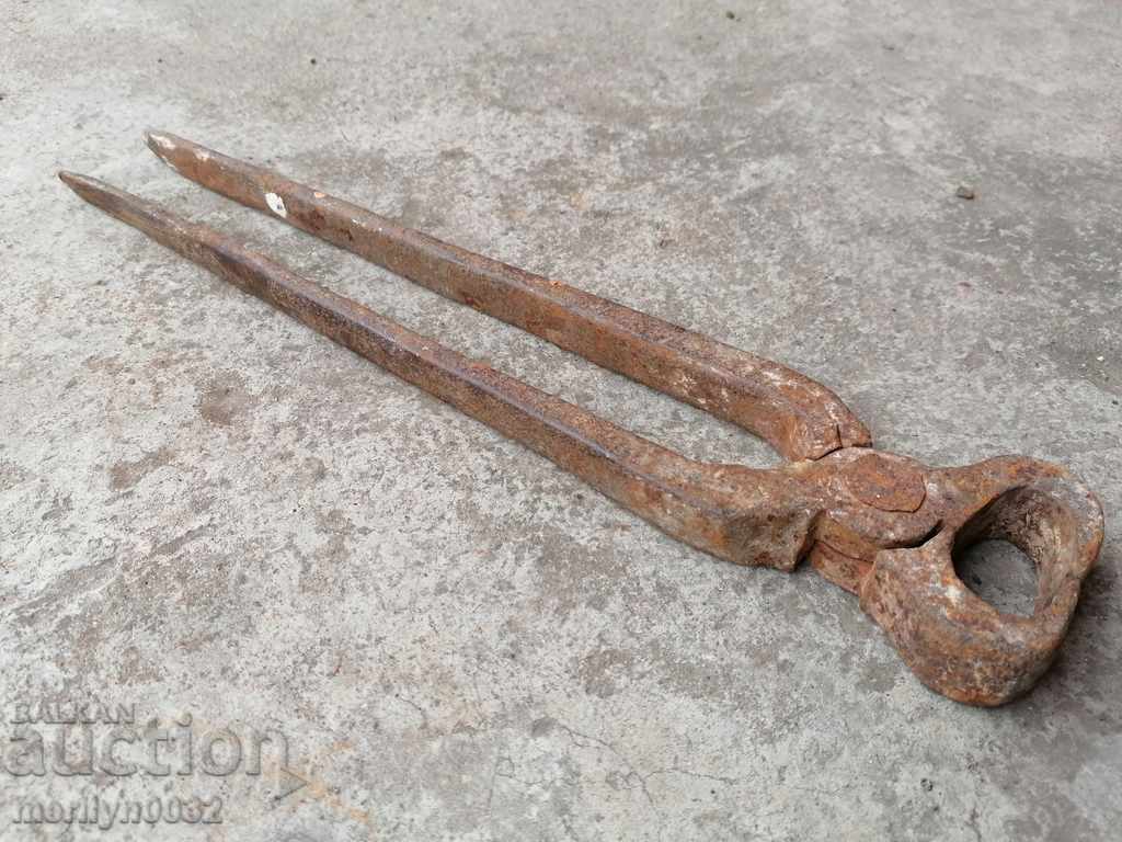 Old forging pliers, wrought iron, wrought iron - 7 Old forging pliers, wrought iron, wrought iron - 7