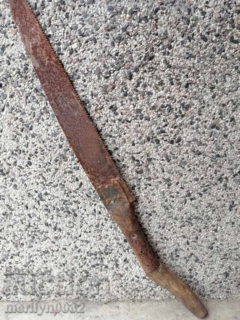 Auction Old saw tree saw log primitive Auction Old saw tree saw log primitive