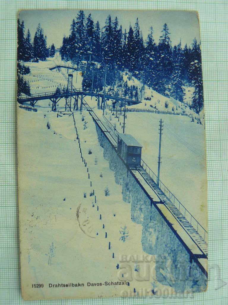 Card - Dravosseilbahn Davos - Schatzalp