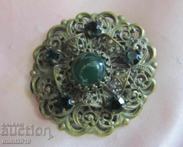 Auction Vintage Women's Brooch Bohemia Auction Vintage Women's Brooch Bohemia