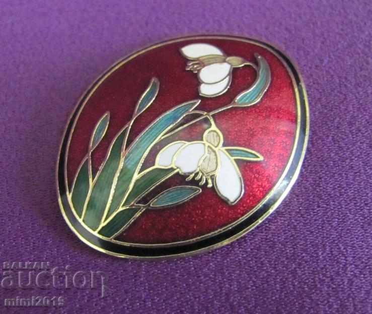 Δημοπρασία Vintage σμάλτο καρφίτσα για γυναίκες Δημοπρασία Vintage σμάλτο καρφίτσα για γυναίκες