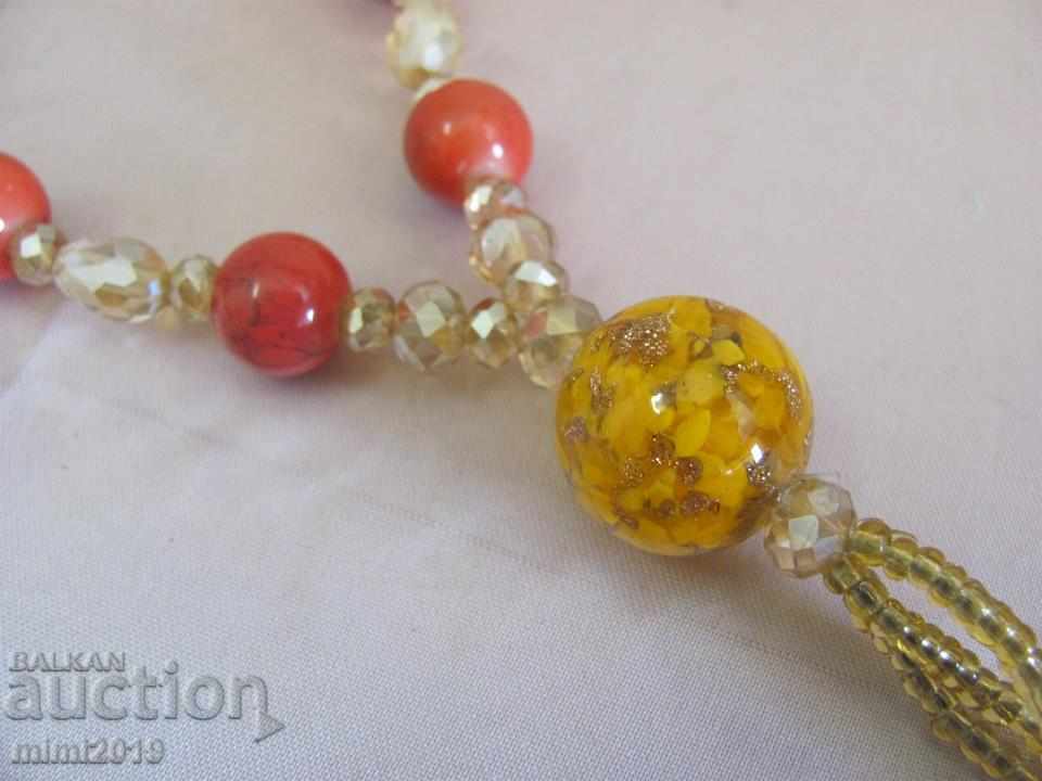 Livrarea Colier Vintage pentru femei Colier mărgele de sticlă Livrarea Colier Vintage pentru femei Colier mărgele de sticlă