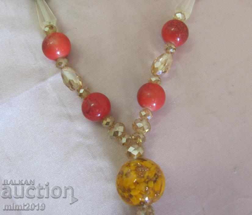 Colier Vintage pentru femei Colier mărgele de sticlă - 6 Colier Vintage pentru femei Colier mărgele de sticlă - 6