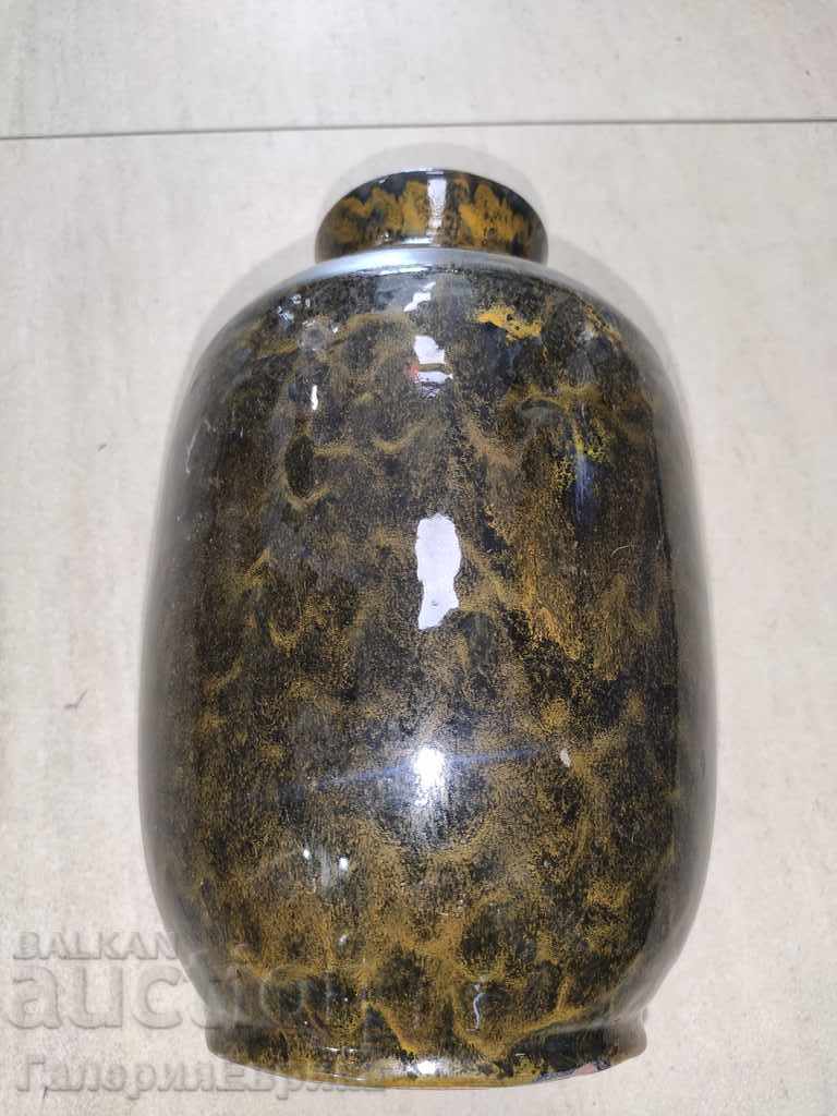 Ceramic vase with glaze for dry things. - 6 Ceramic vase with glaze for dry things. - 6