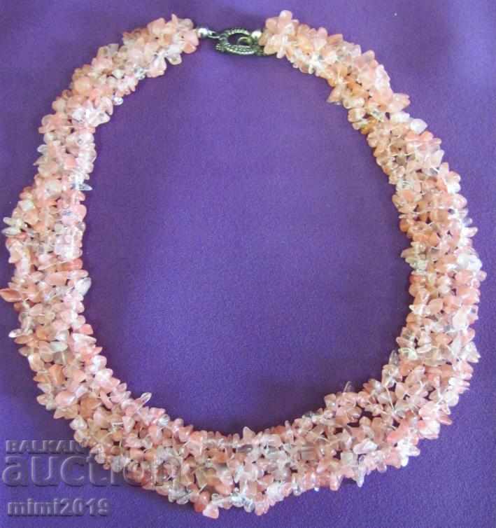 Vintage Women's Necklace Necklace Natural Pink Crystal with price 36.00 BGN | € 18.41 Vintage Women's Necklace Necklace Natural Pink Crystal with price 36.00 BGN | € 18.41