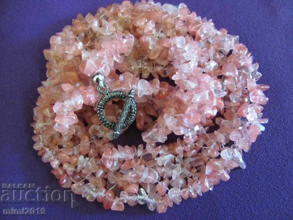 Delivery of Vintage Women's Necklace Necklace Natural Pink Crystal Delivery of Vintage Women's Necklace Necklace Natural Pink Crystal