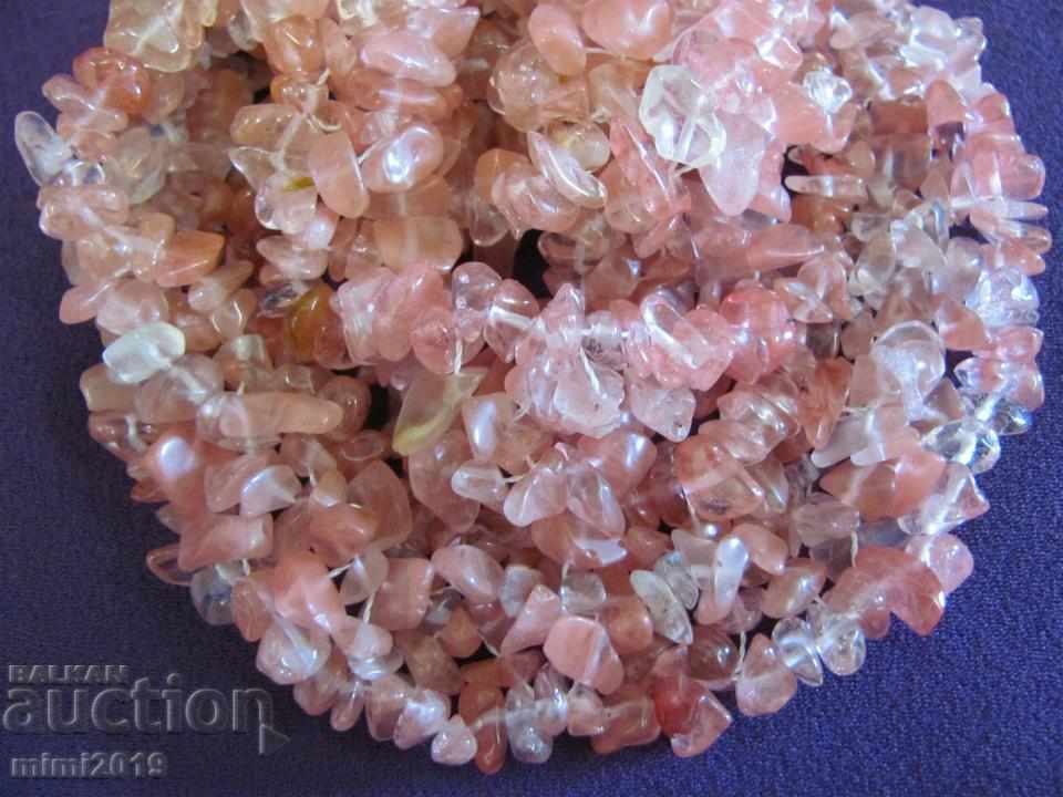 Vintage Women's Necklace Necklace Natural Pink Crystal - 5 Vintage Women's Necklace Necklace Natural Pink Crystal - 5