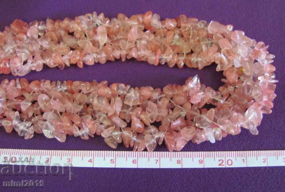 Vintage Women's Necklace Necklace Natural Pink Crystal - 6 Vintage Women's Necklace Necklace Natural Pink Crystal - 6