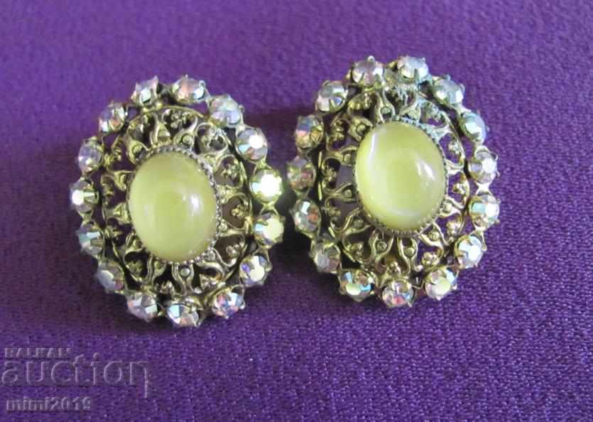 Delivery of 70s Vintage Women's Necklace and Earrings Bohemia Delivery of 70s Vintage Women's Necklace and Earrings Bohemia