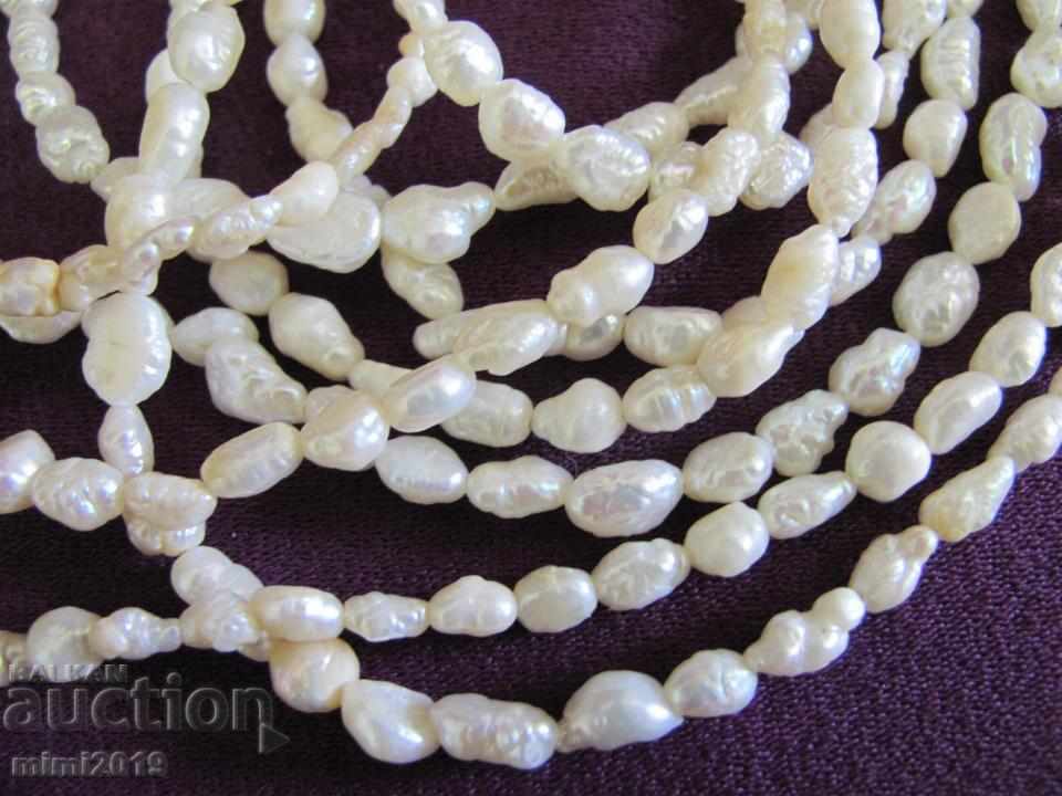 Vintage Women's Necklace Natural Pearls - 6