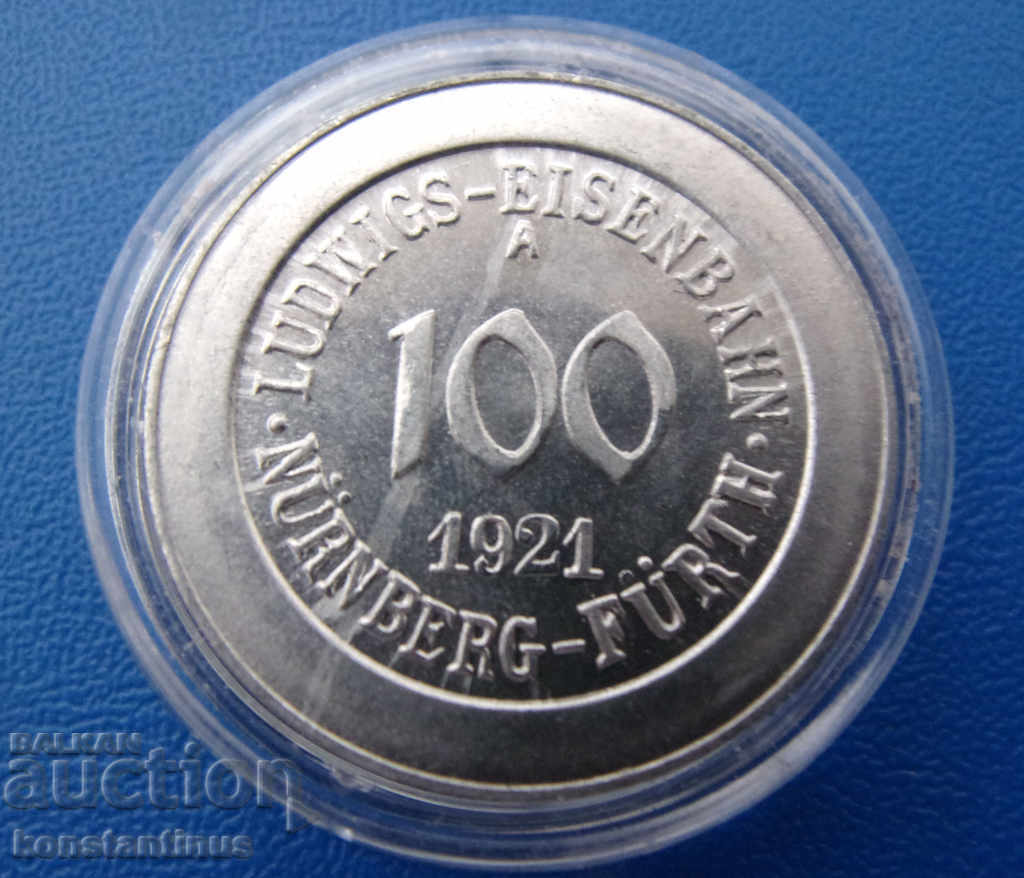 Germania 100 Pfennig 1921 UNC Rare cu preț € 12.78 | 25.00 BGN