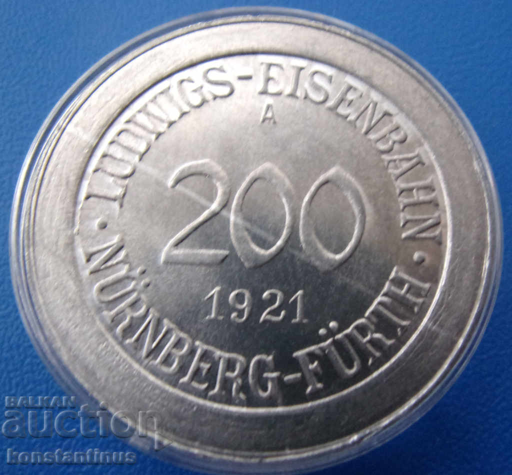 Germania 200 Pfennig 1921 UNC Rare cu preț € 12.78 | 25.00 BGN