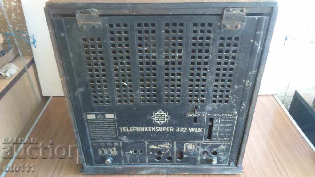 OLD RADIO - TELEFUNKEN SUPER 332 WLK - 5 OLD RADIO - TELEFUNKEN SUPER 332 WLK - 5