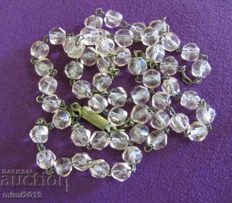 30s 2 pcs. Old Ladies Necklaces Crystal Beads - 6 30s 2 pcs. Old Ladies Necklaces Crystal Beads - 6