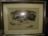 Slav Mitov litografie 24x34 cm-Lichidare