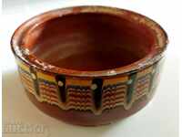 COLORED CERAMIC PLATE CUP BOWL