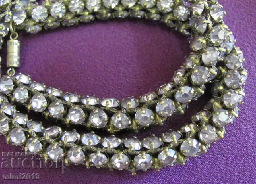 Παράδοση Γυναικεία κολιέ 19ου αιώνα με ανοιχτό μπλε κρυστάλλινα γυαλιά Παράδοση Γυναικεία κολιέ 19ου αιώνα με ανοιχτό μπλε κρυστάλλινα γυαλιά