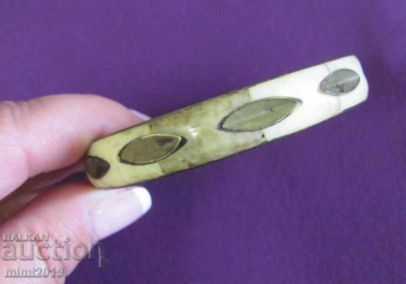 Vintage Women's Necklace, Necklace and Bracelet. bronze and bone - 6 Vintage Women's Necklace, Necklace and Bracelet. bronze and bone - 6