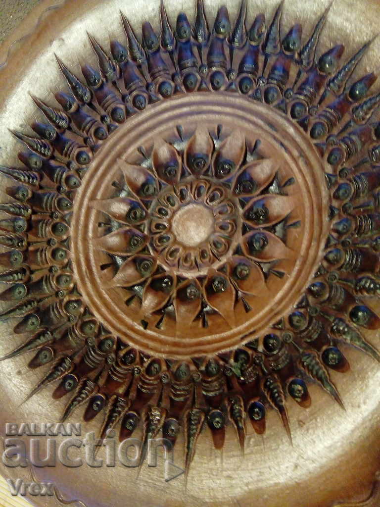 Auction Old clay plate - unique Auction Old clay plate - unique