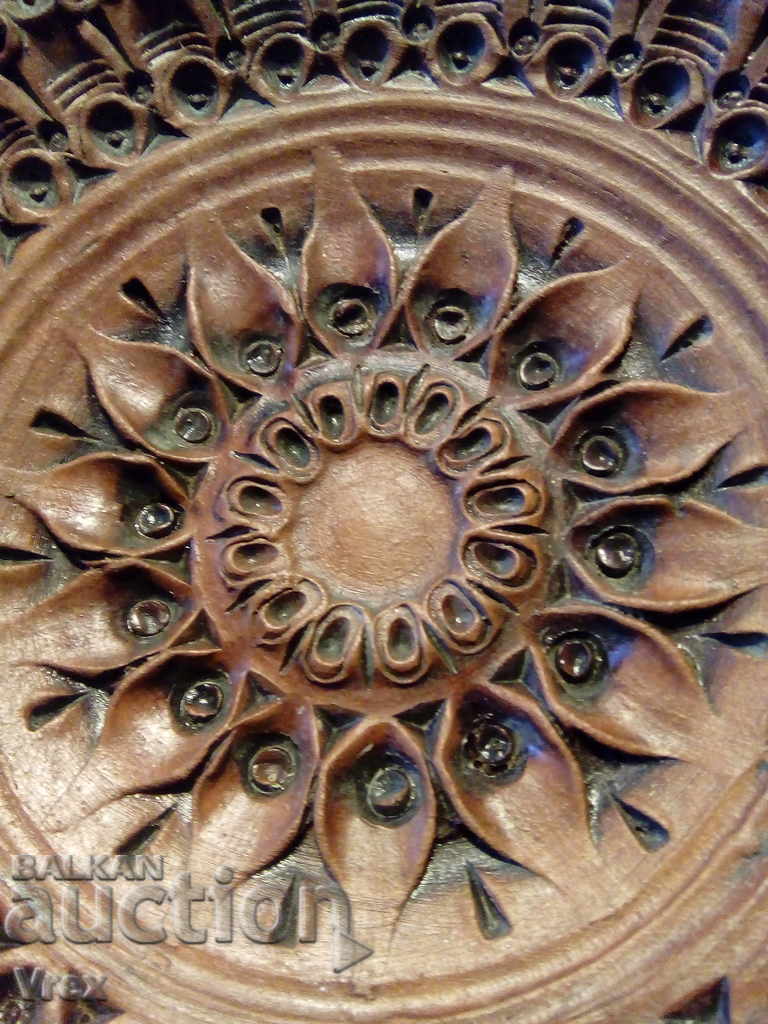 Old clay plate - unique - 5 Old clay plate - unique - 5