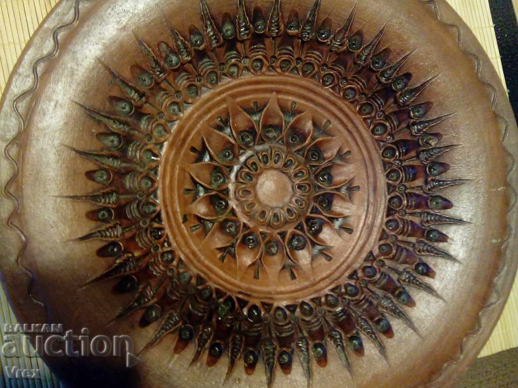 Παλιό πήλινο πιάτο - μοναδικό