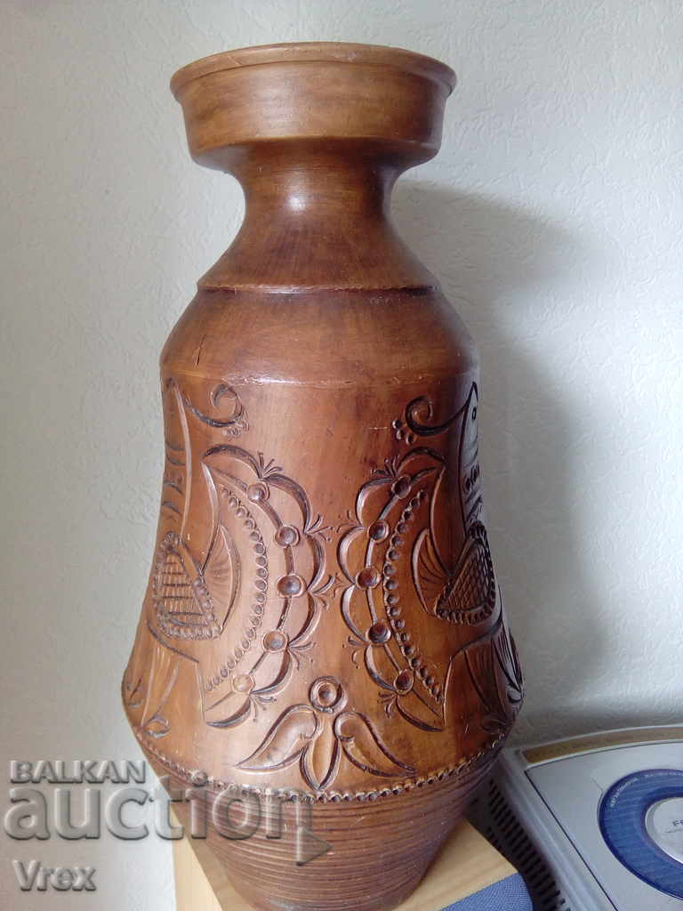 Old clay vase, amphora